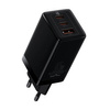 Baseus GaN3 Pro wall charger, 2xUSB-C + USB, 65W (black)