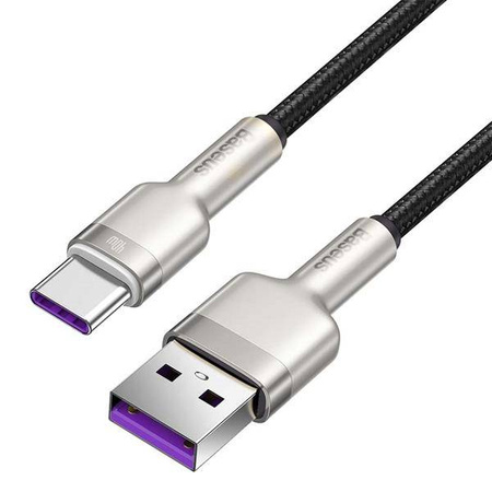 Kabel USB do USB-C Baseus Cafule, 40W, 0.25M (srebrny)