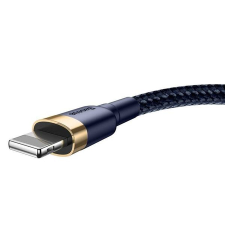Baseus Cafule 1.5A 2m USB Lightning Cable (gold and navy blue)