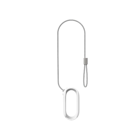 Housing with a security cable for the Insta360 GO 3/GO 3S CINSBATK magnetic pendant (white)