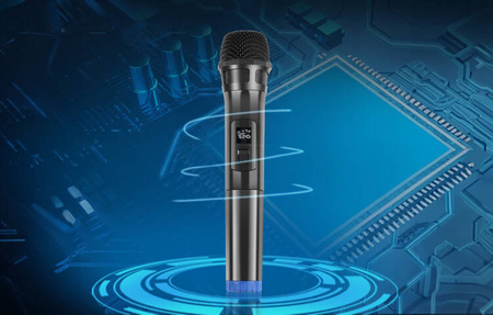 PULUZ PU628B 3.5mm UHF wireless dynamic microphone (black)