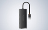 Baseus Lite Series 4in1 Hub USB to 4x USB 3.0 25cm (black)