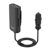 Budi 118W car charger, USB + USB-C, PD + QC 3.0 (black)