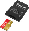 SANDISK EXTREME microSDXC CARD 256 GB 190/130 MB/s A2 C10 V30 UHS-I U3