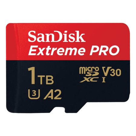 SANDISK EXTREME PRO microSDXC CARD 1TB 200/140 MB/s A2 C10 V30 UHS-I U3
