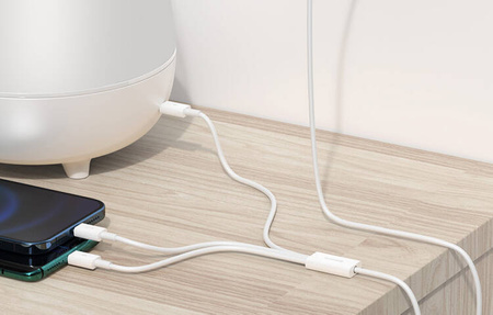 Baseus Superior Data USB fast charging cable for M+L+C 3.5A 1M(White)