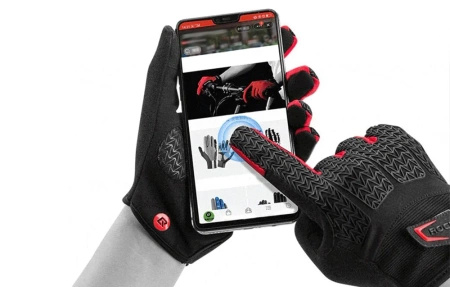 Rockbros cycling gloves size: L S169-1BR (black and red)