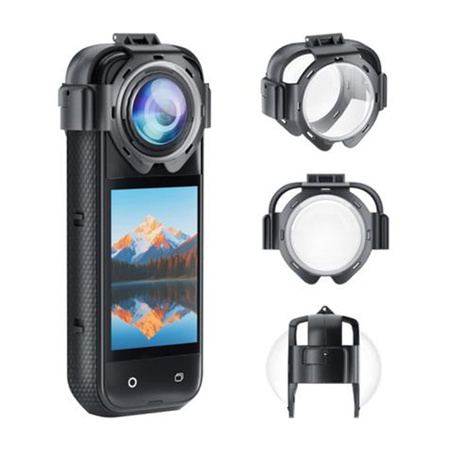 Puluz PU750T | Lens covers | Tempered glass | Insta360 X5 | snap-on