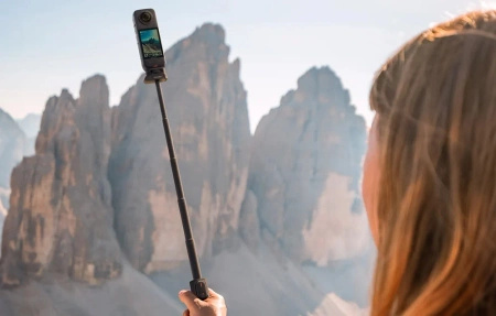 Insta360 Foldable 2-in-1 Selfie Stick Remote Kit (1/4" Mount) | składany wysięgnik z mini-pilotem