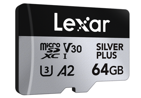 microSDXC Silver Plus 1066x UHS-I/U3/A2/4K R205/W100 (V30) 64GB