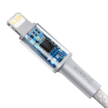 Baseus High Density Braided USB-C to Lightning cable, 20W, 5A, PD, 1m (white)