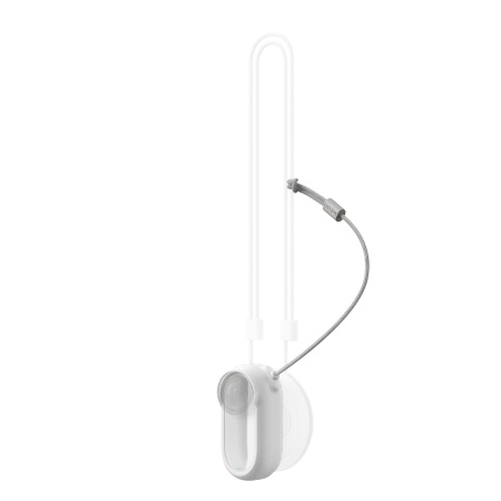 Housing with a security cable for the Insta360 GO 3/GO 3S CINSBATK magnetic pendant (white)