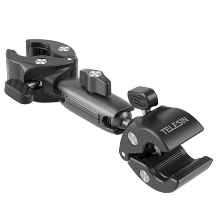 TELESIN Double-Headed Crab Clamp - Double clamp handle