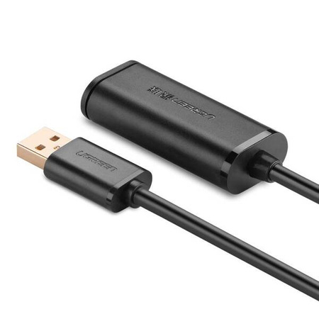 UGREEN US121 USB 2.0 extension cable, active, 5m (black)