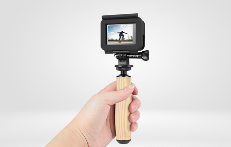 Puluz PU3208 | Sports camera mount with wooden grip