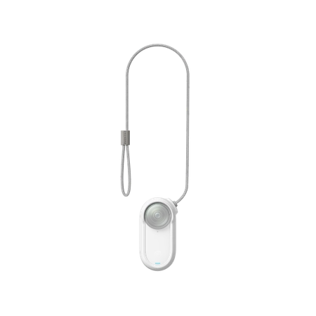 Housing with a security cable for the Insta360 GO 3/GO 3S CINSBATK magnetic pendant (white)