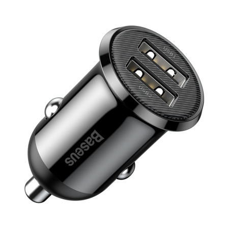 Baseus Grain Pro 2x USB 4.8A car charger (black)