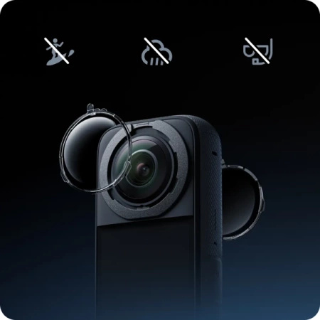 Insta360 X3 Standard Removable Lens Guards | original, removable lens covers