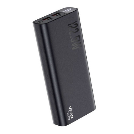 Powerbank Vipfan F07 20000mAh, 22.5W, PD (black)