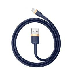 Baseus Cafule 1.5A 2m USB Lightning Cable (gold and navy blue)