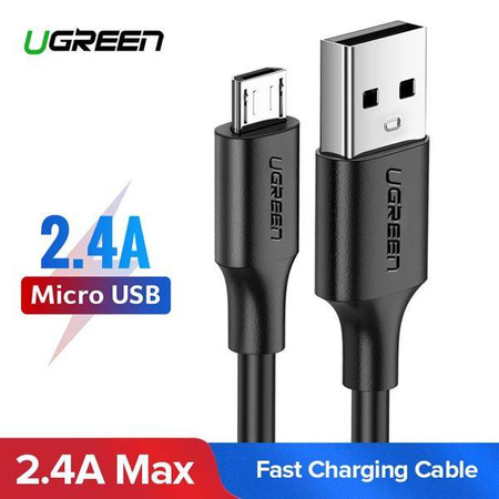 UGREEN QC 3.0 2.4A 0.5m USB to Micro USB Cable (Black)