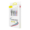 Baseus kabel 4w1 | 1.2m | 2xMicroUSB | USB-C | Lightning | 3,5A | Czarny