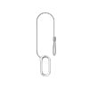 Housing with a security cable for the Insta360 GO 3/GO 3S CINSBATK magnetic pendant (white)