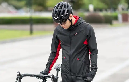 Rockbros 15420381003 | Cycling jacket | Size: L | Black-red