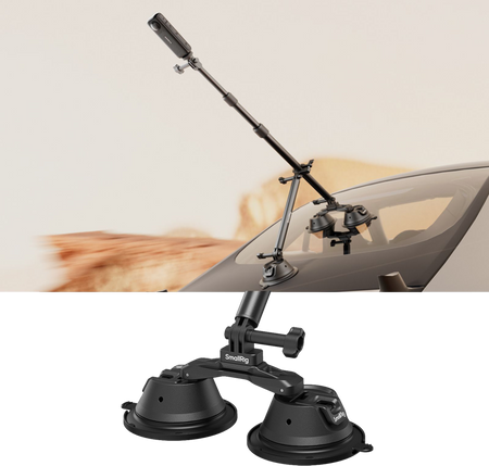 SmallRig 4380 | Zestaw uchwytu samochodowego z trzema przyssawkami