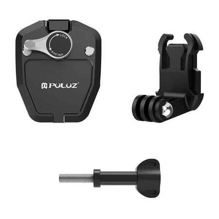 PULUZ motorcycle windshield clip for sports cameras (black)