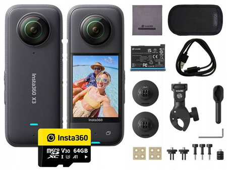 Insta360 X3 Motorcycle Kit | set with bicycle accessories | motor | quad | scooter | scooter | the latest version with an improved handlebar grip