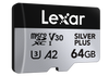 microSDXC Silver Plus 1066x UHS-I/U3/A2/4K R205/W100 (V30) 64GB