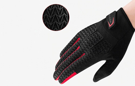 Rockbros S169-1BR-L | Rękawiczki rowerowe rozmiar: L | Czarno-czerwone