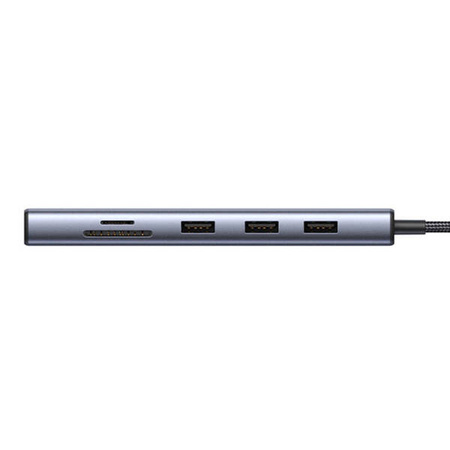 Adapter 10in1 UGREEN Revodok CM498 Hub USB to 3x USB-A 3.0, HDMI, VGA, RJ45, SD/TF, AUX3.5mm, PD Converter