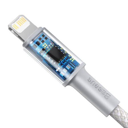 Baseus High Density Braided USB-C to Lightning cable, 20W, 5A, PD, 1m (white)