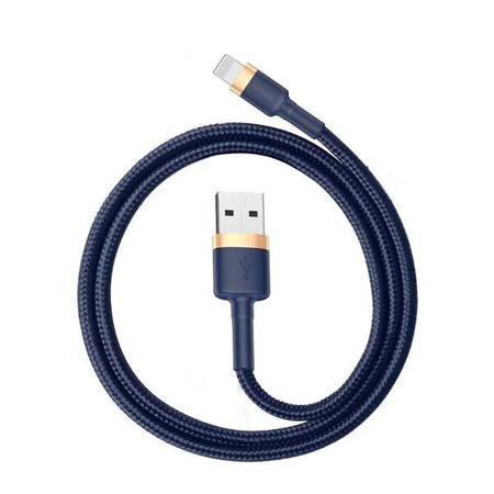 Baseus Cafule 1.5A 2m USB Lightning Cable (gold and navy blue)