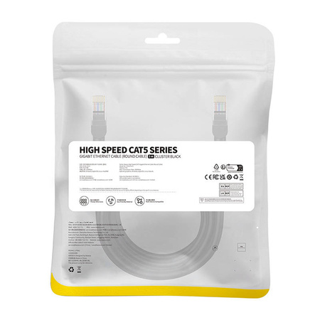 Baseus Ethernet CAT5 network cable, 5m (black)