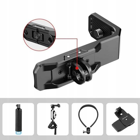 Adapter Holder Mount Level Vertical For 1/4"" + Gopro System For Insta360 X4 | X5 / Pu982b
