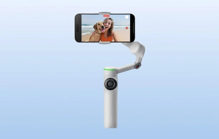 Insta360 Flow 2 Pro Gray | pierwszy gimbal AI zintegrowany z Apple DockKit | współpracuje z iPhone | zestaw standardowy