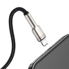 USB cable for Lightning Baseus Cafule, 2.4A, 1m (black)