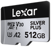 microSDXC Silver Plus 1066x UHS-I/U3/A2/4K R205/W150 (V30) 512GB