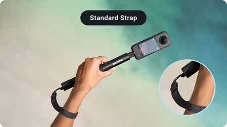 Insta360 Selfie Stick Wrist Strap | oryginalny zestaw 2 pasków na nadgarstek z śrubą 1/4 cala