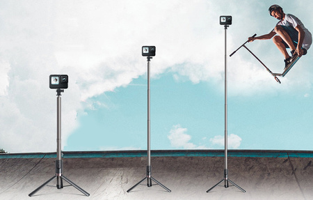 Telesin TE-RCSS-003 | Selfie-stick 130 cm with a tripod and remote control