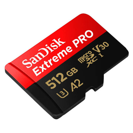 Karta SanDisk Extreme PRO microSDXC 512GB 200/140 MB/s A2 C10 V30 UHS-I U3