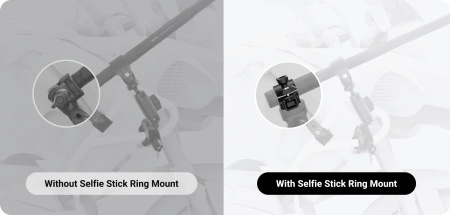 Insta360 Selfie Stick Ring Mount | ring holder for Insta360 sticks from the Invisible Selfie Stick series