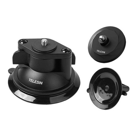 Telesin Magnetic and Suction Cup Base Kit MAG-003 | set of 2 magnet and suction cup mounts