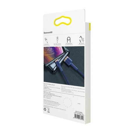 Baseus Cafule 1.5A 2m USB Lightning Cable (gold and navy blue)