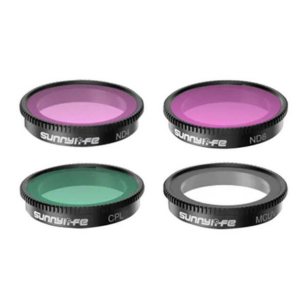 Sunnylife zestaw filtrów MCUV, CPL, ND4, ND8 do Insta360 GO 2, GO3, GO3s
