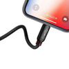 Baseus kabel 3w1 | 0.3m | MicroUSB | USB-C | Lightning | 3,5A | Czarny