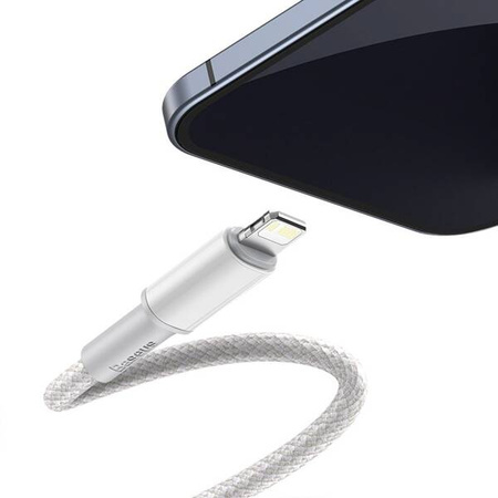 Baseus High Density Braided USB-C to Lightning cable, 20W, 5A, PD, 1m (white)